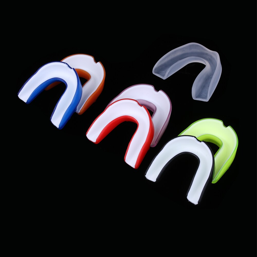 1pc Soft EVA Silicone Tanden Protector Volwassen Mond Guard Gebitsbeschermer voor Boksen Sport Voetbal Basketbal Hockey Karate Muay Thai