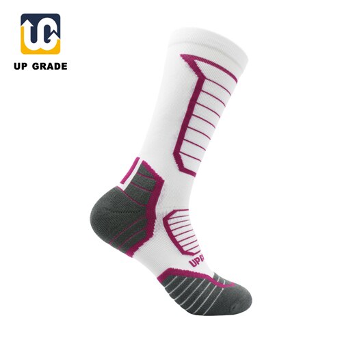 UG 1 paare/los Knie-Hohe Männer Dame Radfahren Reiten Socken Atmungsaktive draussen Sport Lauf Socken Camping Radfahren calcetines ciclismo: Dame1