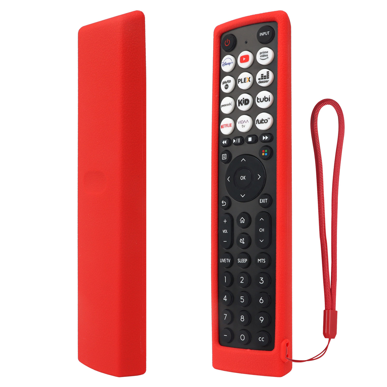 Silikonowe etui pasujące do pilota Hisense Smart Vidaa TV EN2J36H EN2F36H EN2D36H ERF2N36H Pokrowiec ochronny antypoślizgowy ﻿