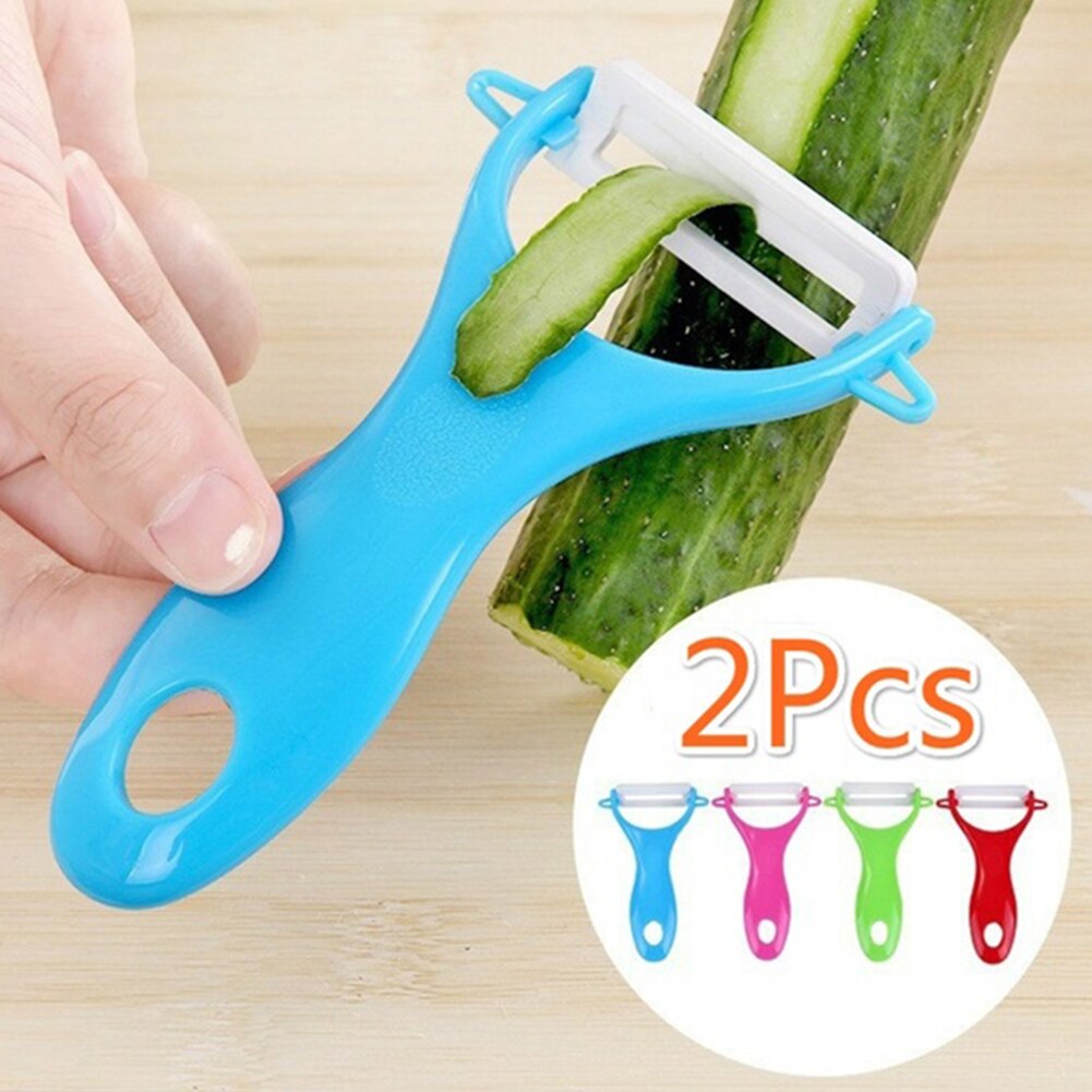 2 stuks keramische dunschiller groente fruit keramische aardappelschiller schilmesje kookgereedschap keukengadget multifunctionele dunschiller