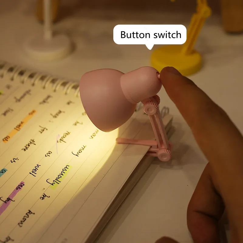 Mini Buch Licht Mit Clip LED Tisch Lampe Faltbare Nacht Hause Zimmer Computer Nacht Lichter Auge Reise Buch Licht Haushaltsgerät