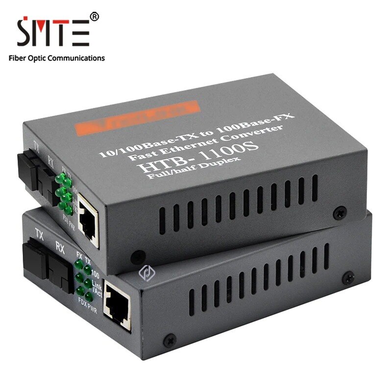 netLINK Media Converter HTB-1100S-A/B Optical Fiber Media Transceiver 25km SC 10/100M Single Mode Duplex