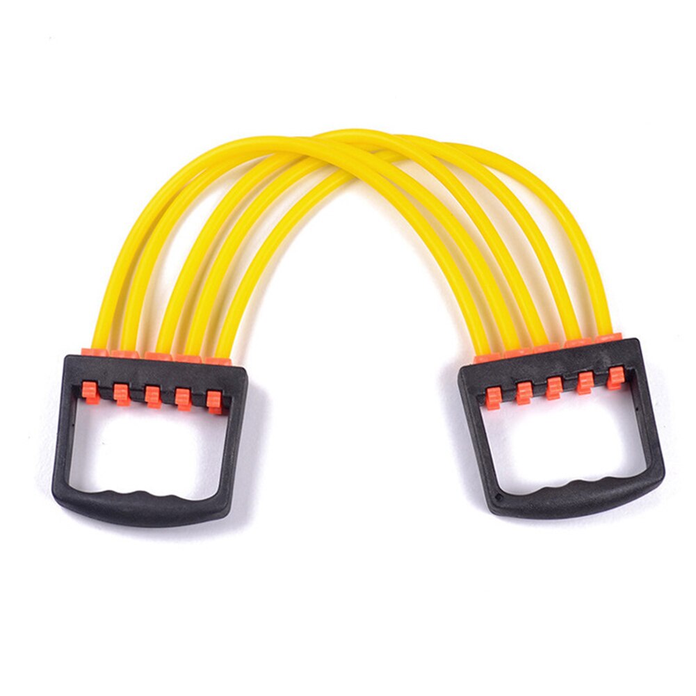 Expander Rally Exercise Fitness Strength Muscle Stretching 62*11cm Equipment: Yellow