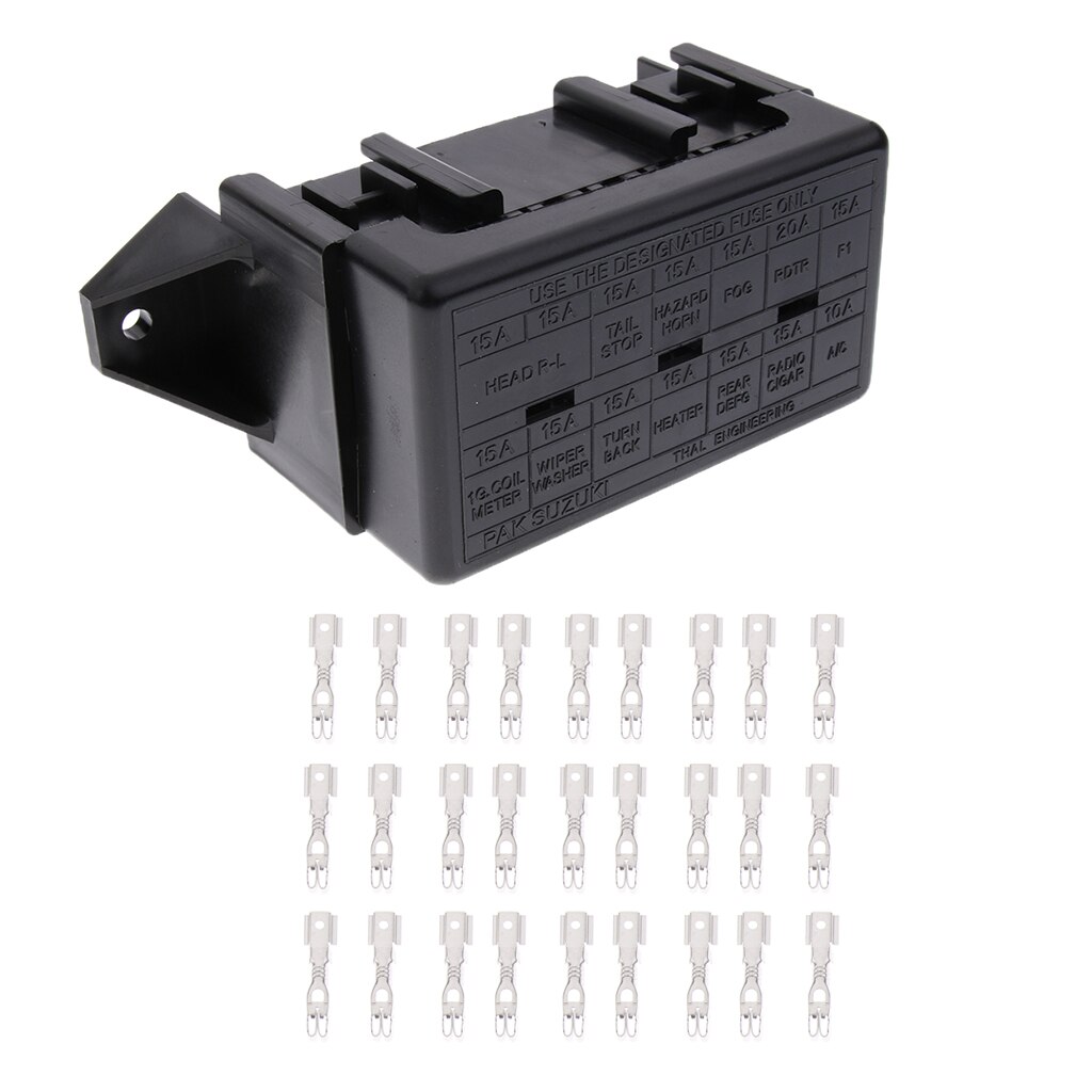 Car Truck 14Way Circuit Standard ATC ATO Blade Fuse Box Block Holder 12V/32V
