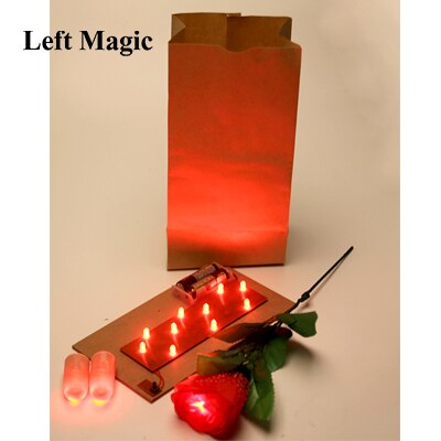 Tasche O Lites (verrotten Und Blau) magie Tricks Spielzeug Einschließlich D'hell Finger Und Rose Blumen Bühne Licht Liebhaber Paare Maigc G8368: Ursprünglich Titel