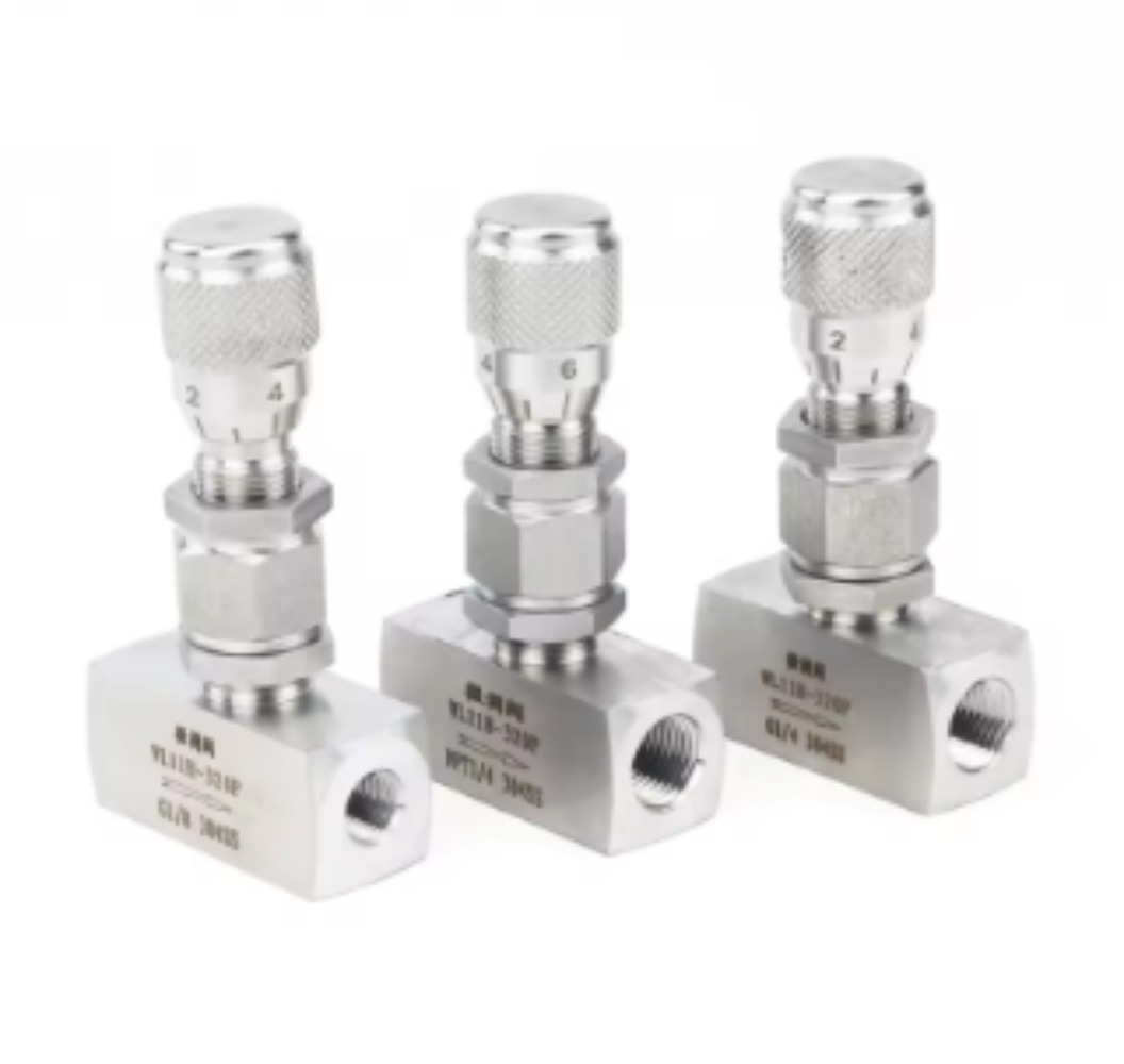 G 1/8 " 1/4 " 3/8 " npt 1/2 " stainless steel 304 needle valve micro metering flow regulation valve controller for water gas oil