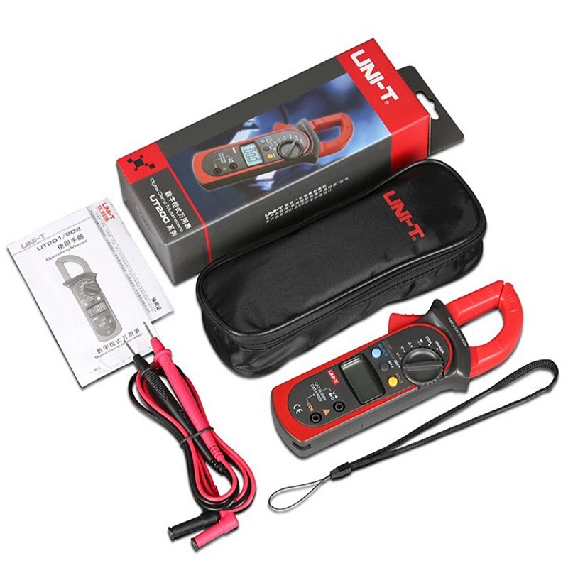UNI-T UT202A 400-600A Ditgital Current Clamp Meters NCV Test DC/AC Multimeter Tester Diagnostic Tool Capacitance Tester
