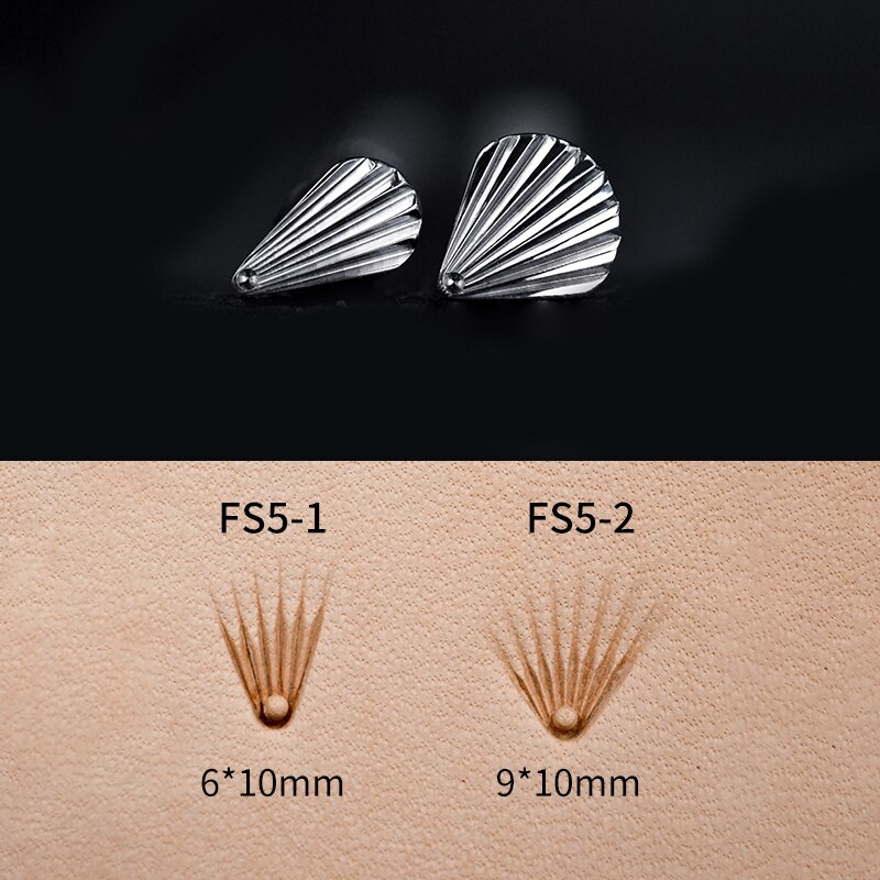 Sozo fs5 espuma escultura ferramenta geometrics seashell filler diy artesanal carimbar-impressão de selos de gravação 304 aço inoxidável