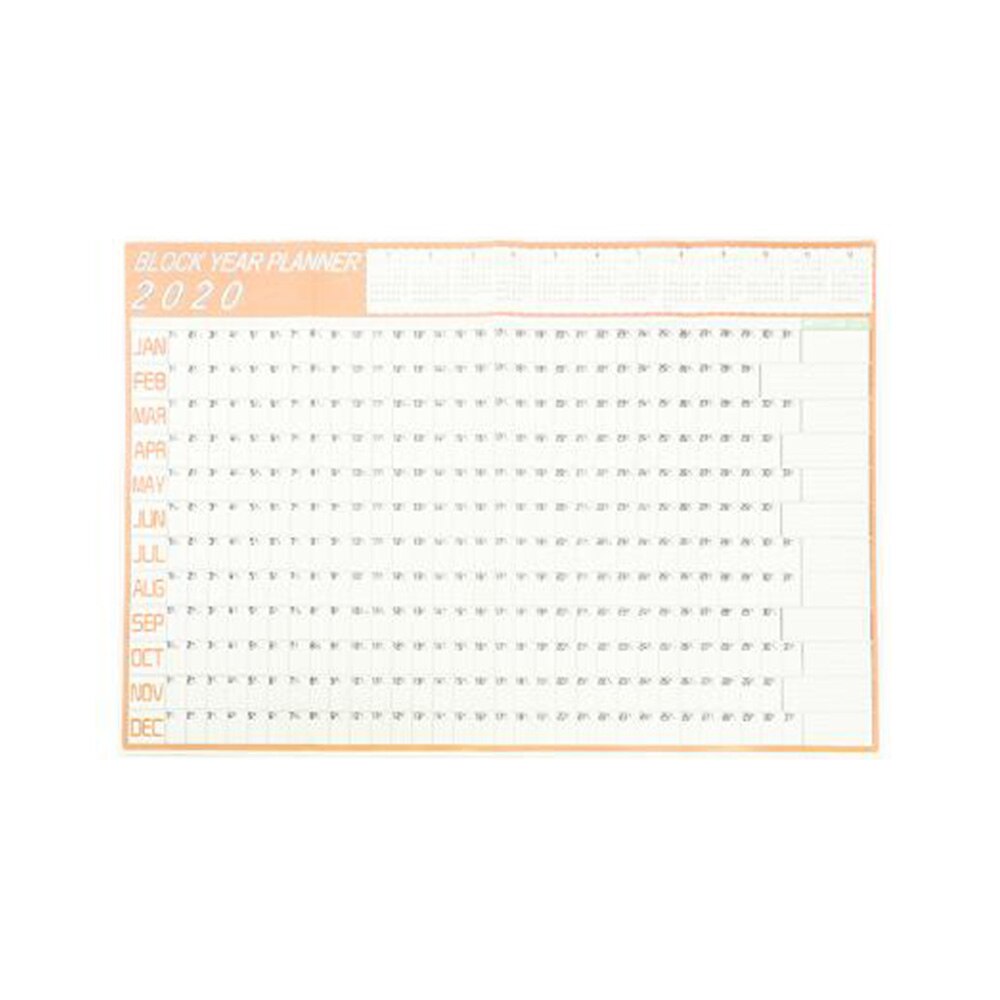 Blok Jaar Planner Dagelijkse Plan Papier Muur Kalender Met 2 Vel Eva Mark Stickers Voor Office School Thuis Agenda escolar: style C