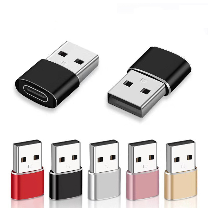 2szt USB C Adapter OTG typ C na USB Adapter type-c OTG Adapter kabel dla iPhone 12 Pro Max dla airpods 1 2 3 telefon USB adaptery