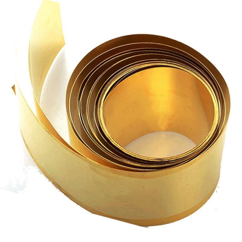 1PCS brass/brass leather/brass foil/brass tape with thickness 0.02mm, width 100mm, length 1000mm