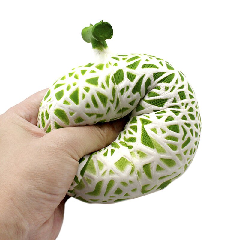 Kawaii hami melon squishy langsomt stigende jumbo frugt vedhæng telefon stropper duft vedhæng brød kage sjovt barn klemme legetøj jul