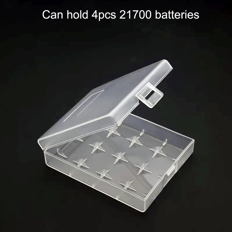 Caja de almacenamiento de batería 21700, 1 sección/2 secciones/4 secciones/8 secciones, caja de protección de almacenamiento de batería 20700: Castaño