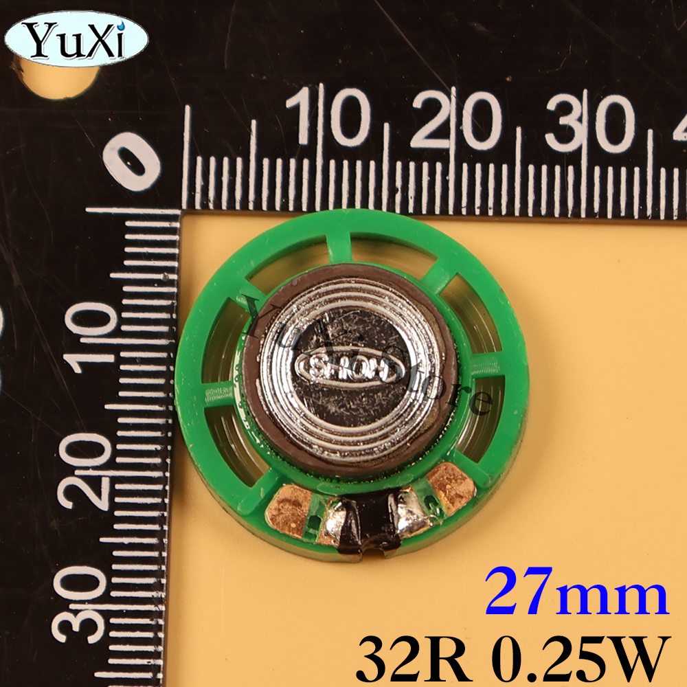 1pc hornhøjttalere 0.25w 0.5w 8r 16r 32r højttalerdiameter 20mm 21mm 23mm 27mm 29mm 36mm 40mm 8 ohm 16 ohm 32 ohm højttaler: Khaki