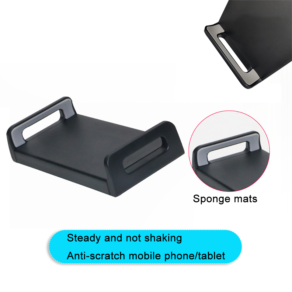 Voor Tesla Model 3/Y Achterbank Telefoon Houder 360 Graden Draaien Stand Auto Hoofdsteun Beugel Ondersteuning Voor Tablet pc Ipad Mini Pro
