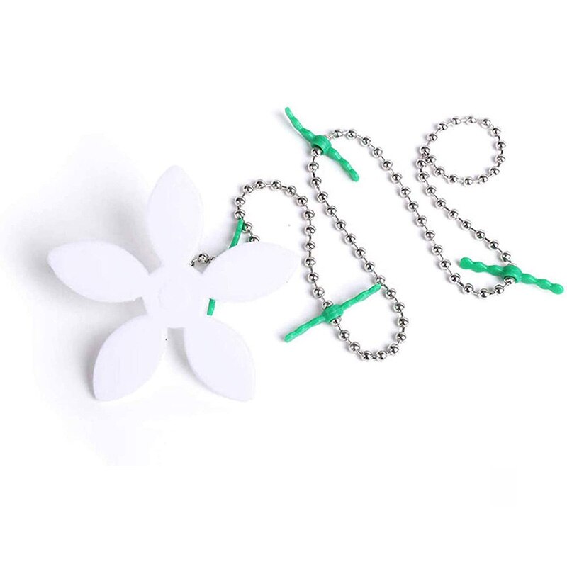 1 Pc Premium Afvoer Haar Catcher Bloem Douche Haar Schoonmaken Keten Badkamer Drain Zeef Haar Catcher Ketting Haak: Default Title