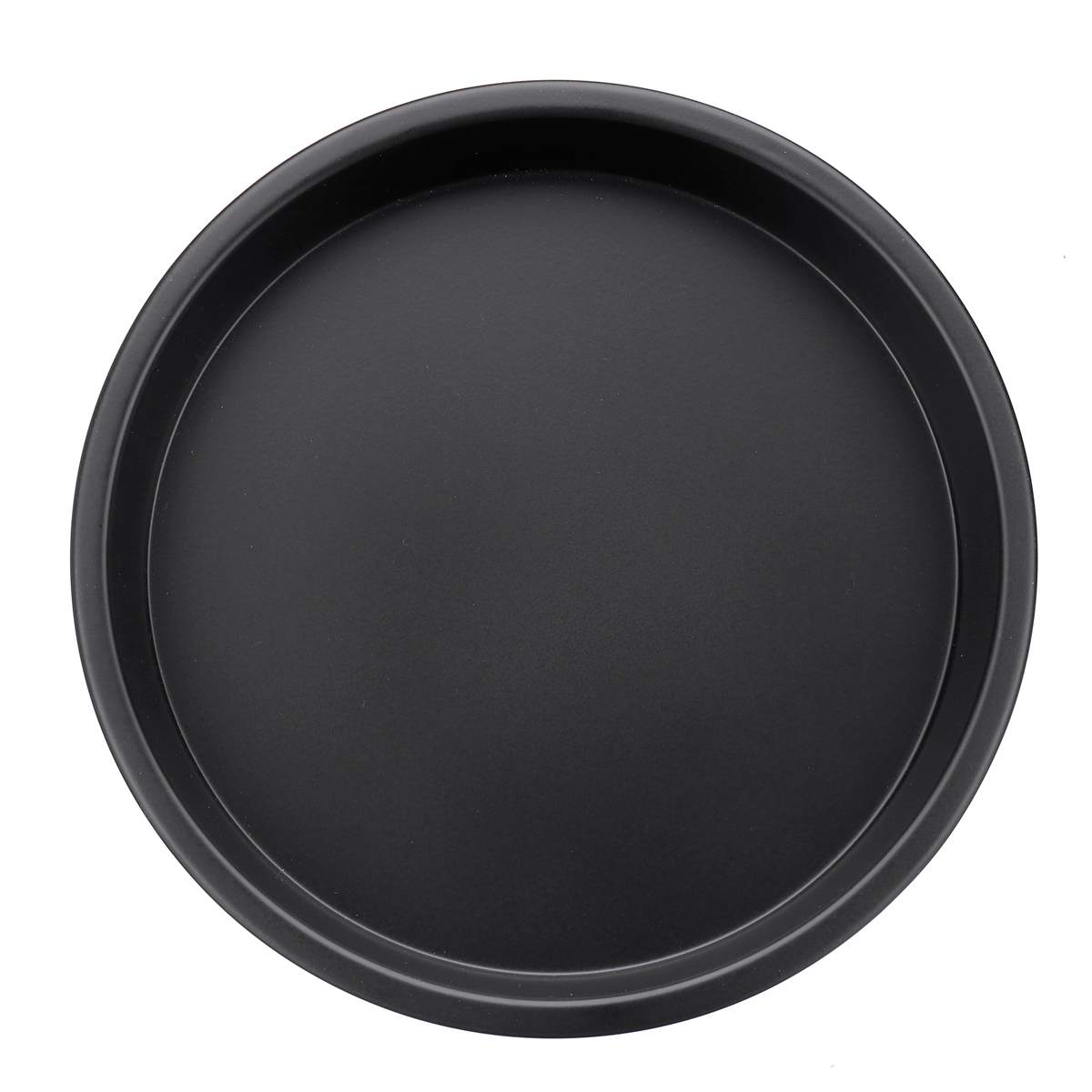 Sartén negra para Pizza de 8 pulgadas y 200mm, sartén de acero al carbono para hornear, accesorios para freidora de aire, platos, utensilios de cocina para hornear