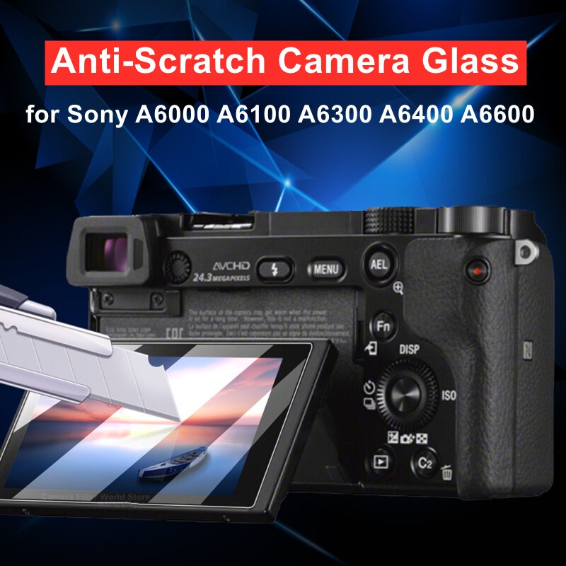 2pz A6400 vetro della fotocamera per Sony alfa A6500 A6600 A6300 A6100 9H vetro temperato durezza pellicola protettiva per schermo ultra sottile