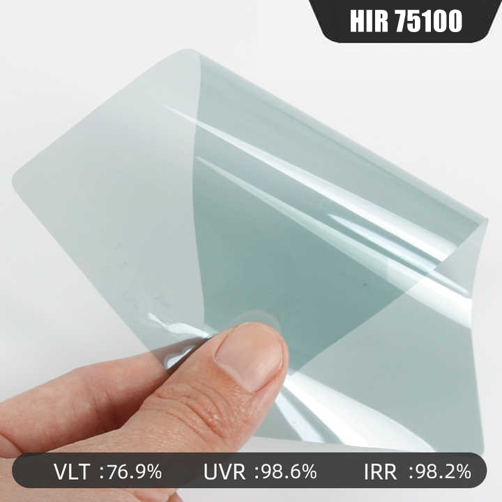 Hir100 % Fenster tönung Auto Solar- folie 2mil Nano Keramik folien UV-Schutz Hausbau Aufkleber Folien 5% ~ 75% vlt