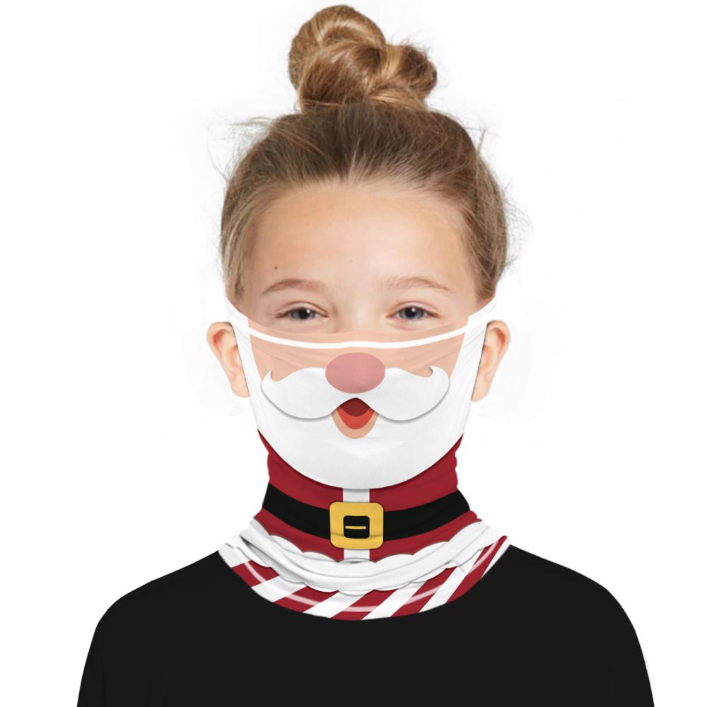 Kinderen printen stofdichte rijoren magische hoofdband multifunctionele kerstbaard sjaals ademende bandana's