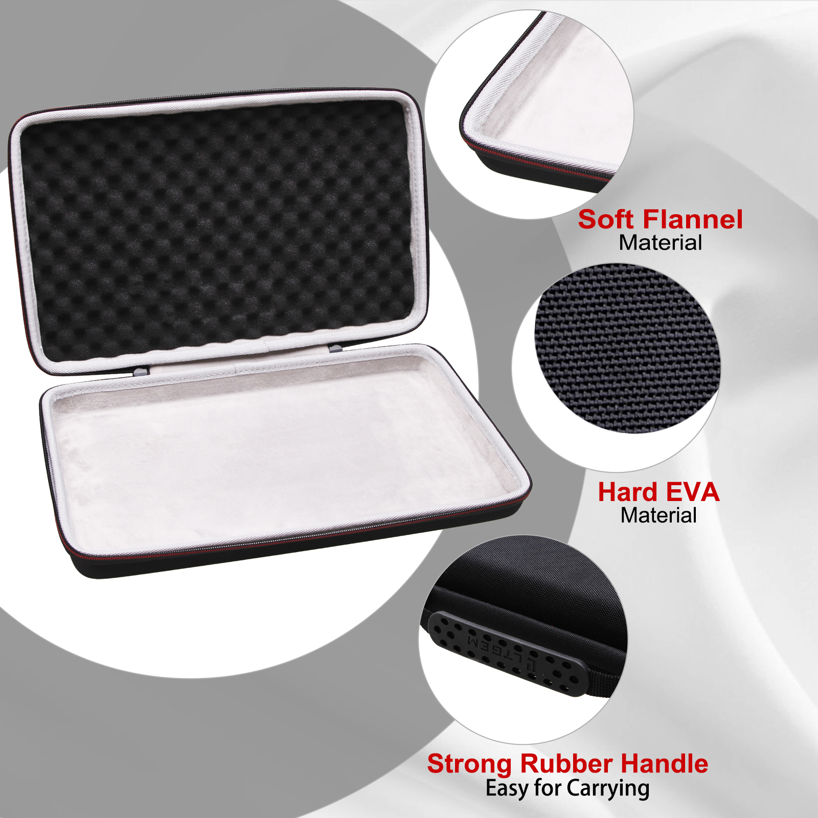 Étui de contrôleur LTGEM pour contrôleur de clavier hybride Arturia MiniLab 3 Mini-sac de transport de protection de voyage de stockage dur