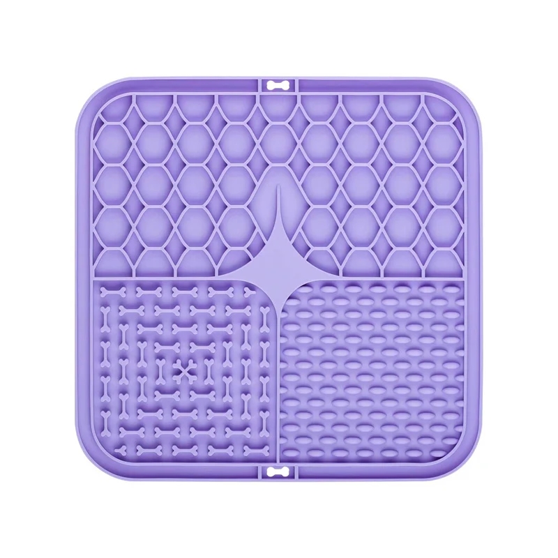 Pet Lick Silicone Mat for Dogs Pet Slow Food Plate Dog Bathing Distraction Silicone Dog Sucker Food Training Dog Feeder Supplies: green