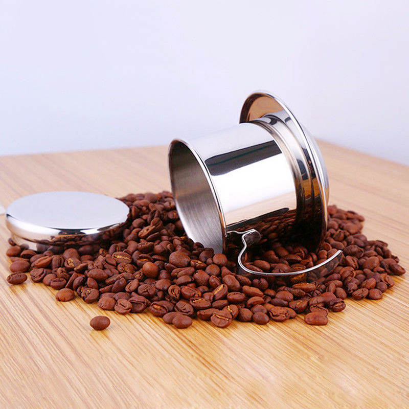 Filtr robić kawy ze stali nierdzewnej zaparza kubek wietnamski filtr robić kawy na garnek przenośny filtr robić kawy sitko kuchenna kawa narzędzia