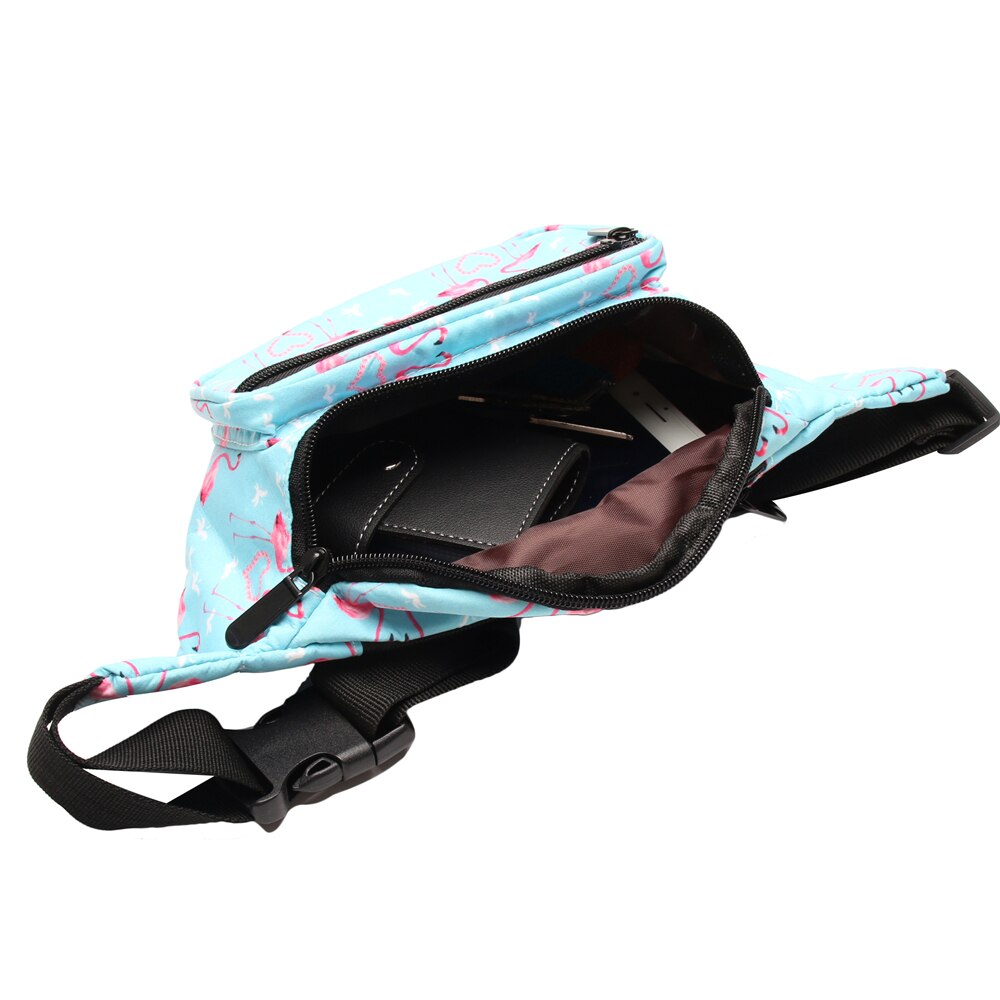 Deanfun 2 pièces/ensemble 3D imprimé Flamingo taille Pack sacs multifonctions Fanny Packs pour les femmes DS2