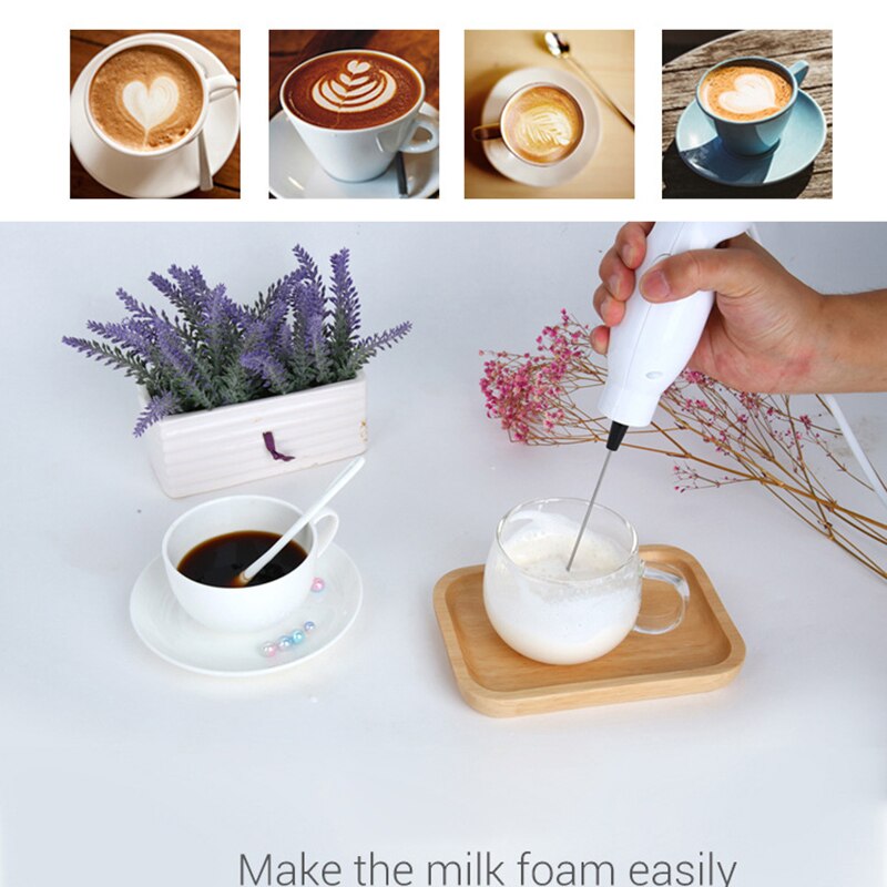 Multifunktionel elektrisk mini mælkeskummer bærbar æggepisker blender madmixere skummer mælkeskummer til hjemmet kaffe milkshake