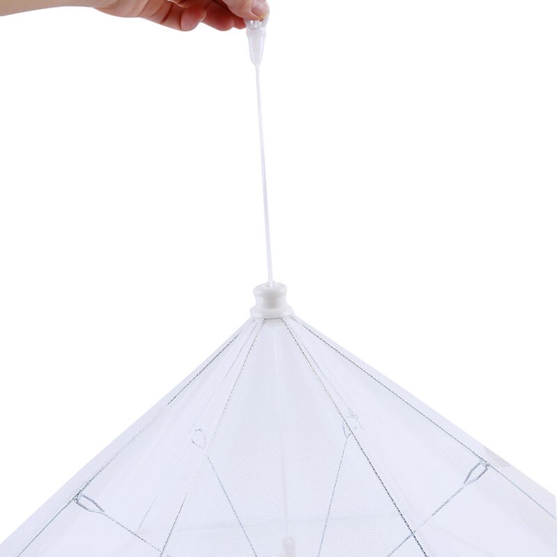 Mesh Food Cover Dish Umbrella Keep Out Flies Bugs Kitchen Detachable Dish Cover Collapsible Protector Cover