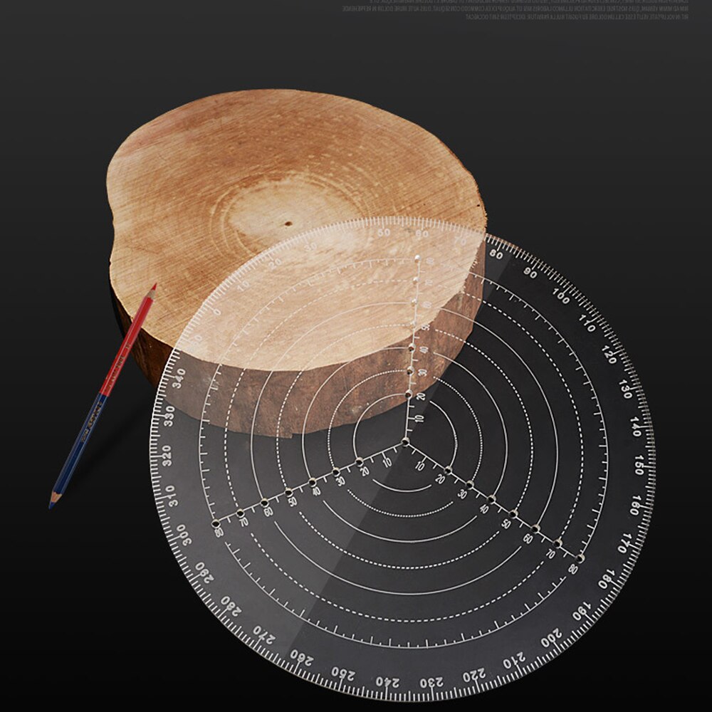 Turning centering rule lathe woodworking tool cart log measuring stick find the center compass hand-draw the round ruler