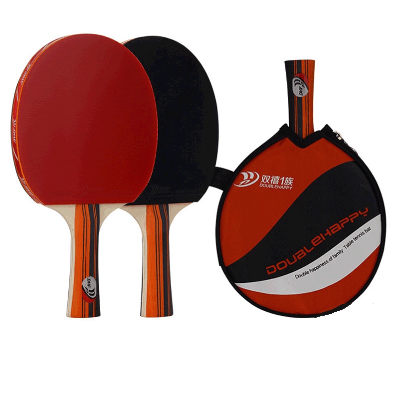 Single Table Tennis Racket Long Handle Double-sided Reverse Adhesive Offensive High Elasticity Suitable for Beginners Ping Pong