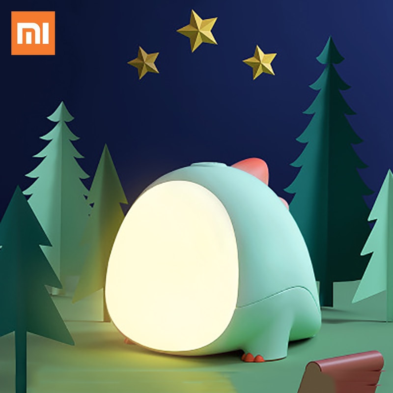 Xiaomi Siliconen Nachtlampje Cartoon Dinosaurus Kinderen Speelgoed Dier Led Tafellamp Usb Baby Nachtkastje Nursery Creatieve