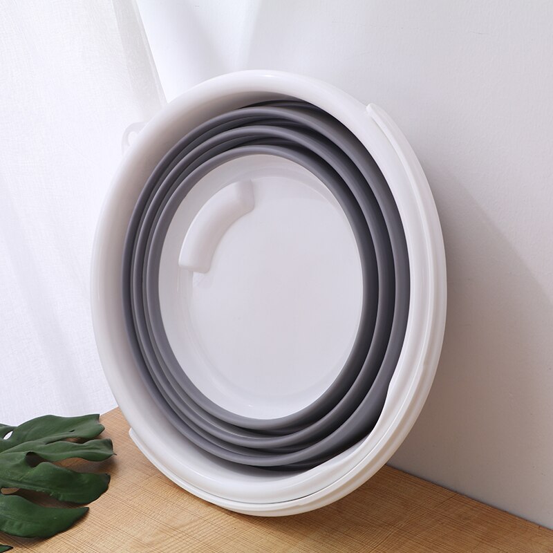 10L Folding Bucket Silicone Large Capicity Washable Camping Car Fishing Water Bucket Kitchen Barrel Storage Container Bucket