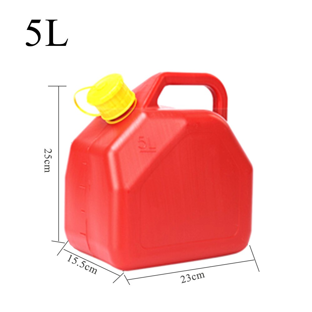 Tanque de combustible para motocicleta y coche, contenedor de gasolina de repuesto de 10L y 5L, a prueba de explosiones: 5L Tank with pipe