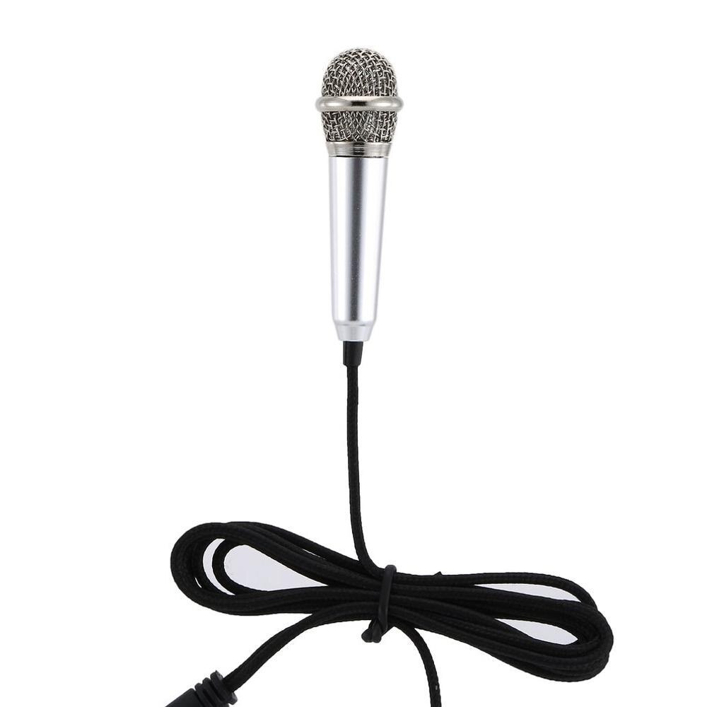 Mobile Phone Microphone 3.5mm Jack Plug Portable Condenser With Studio Voice Sing Wired With Earphone