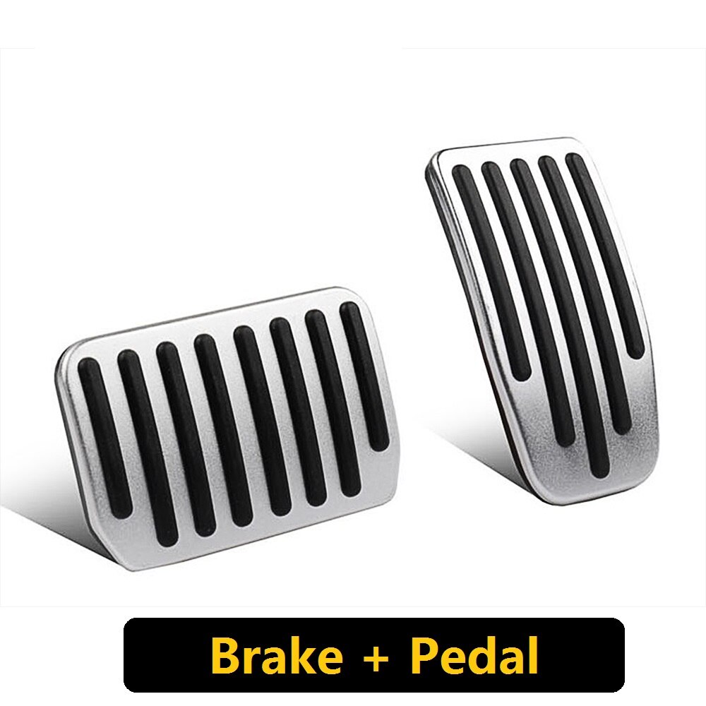 For tesla modell 3 tilbehør aluminiumslegering fotpedal gass gass brems pedal hvile pedal pads matter deksel bil styling: Brems og pedal