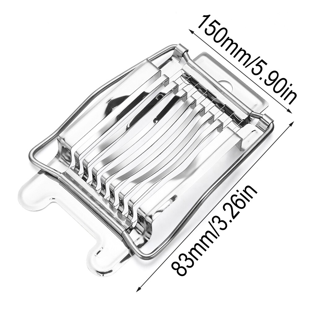 1Pc Rvs Egg Slicer Cutter Fruit/Groente Sectioner Multifunctionele Koken Gereedschap Keuken Gadgets Accessoires