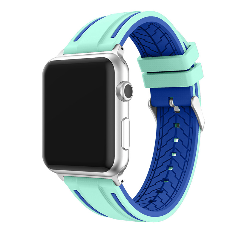 Bracelet en Silicone pour Apple Watch, 44mm 49mm 42mm 45mm, dehors, Caoutchouc, Remplacement, IWatch 8 7 6 SE ultra: Noir Antique / 19mm