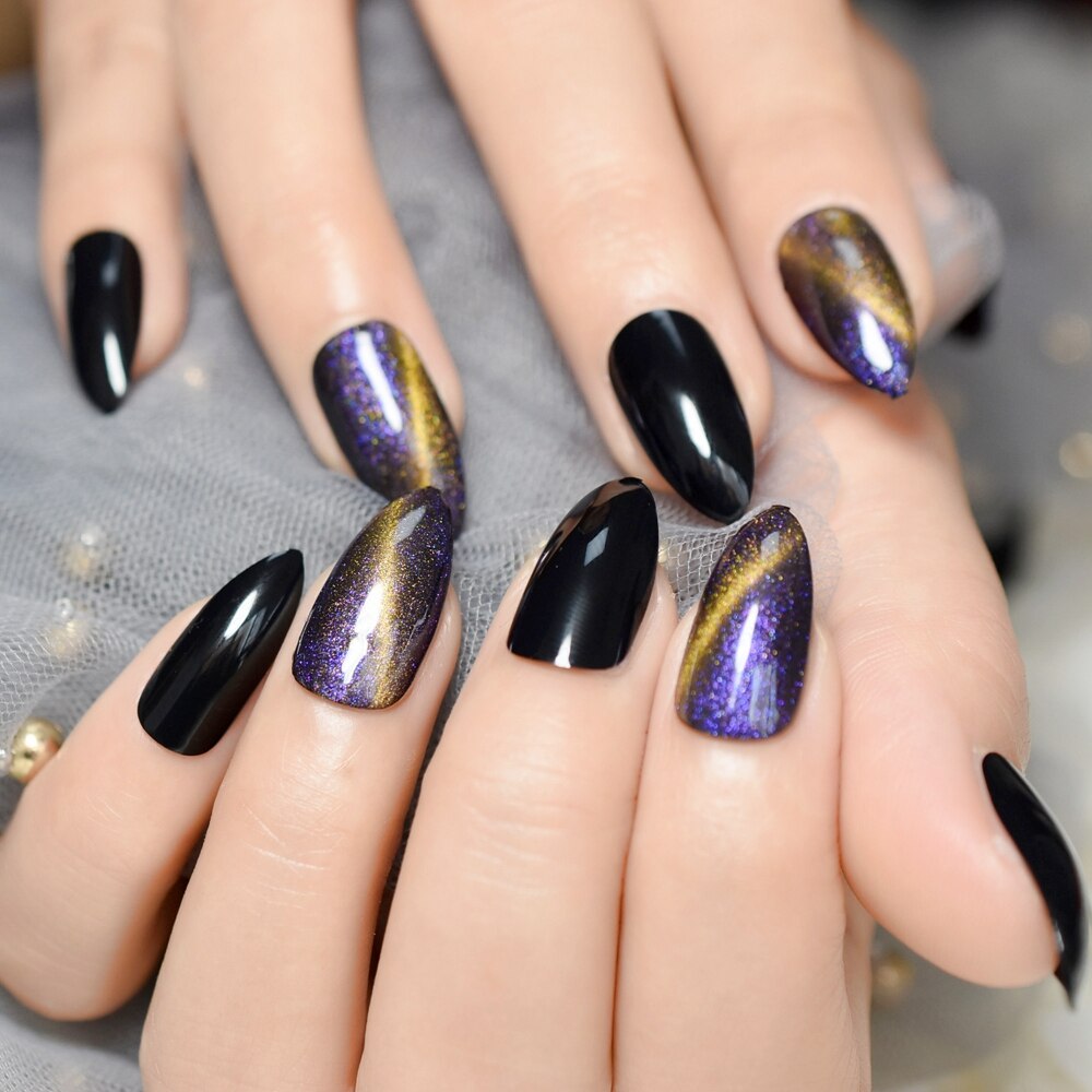 Chinese Rode Luxe Nep Nagels Volledige Dekking Steentjes Prachtige Stiletto Lange Custom Druk Op Nagel Handgemaakte Manicure Tips 24: L5154