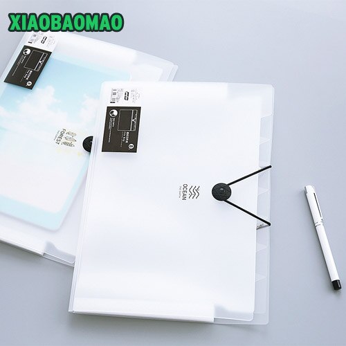 PP Transparent A4 File Folder 5 8 12 layers Index Layers Document Study Working Expanding Wallet Organizer Bag