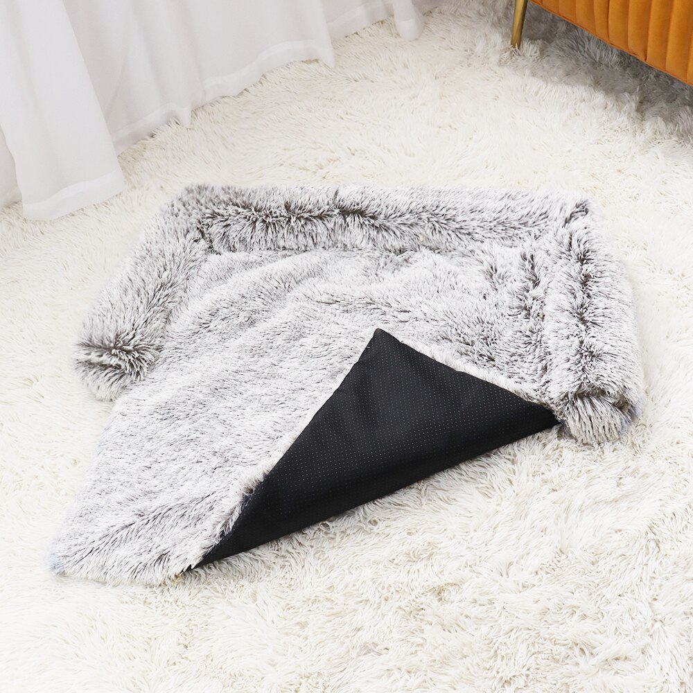 Hond Bed Voor Grote En Kleine Hond Sofa Bedden Pluche Kennel Huisdieren Nest Kussen Honden Levert Winter Slapen Meubels protector