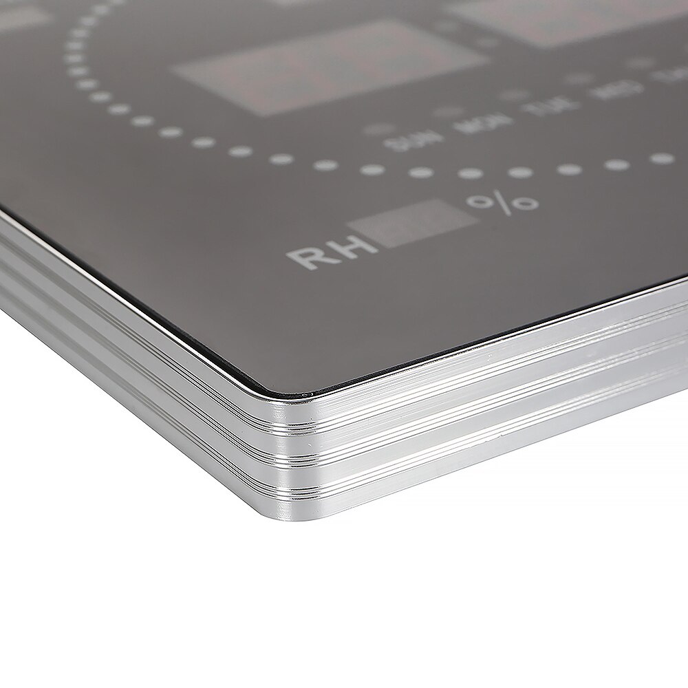 Digital 4 Digits 6 Digtis Home Living Room Wall Clock Electronic Desk Clock with 12 24 H Time Wall Mounted