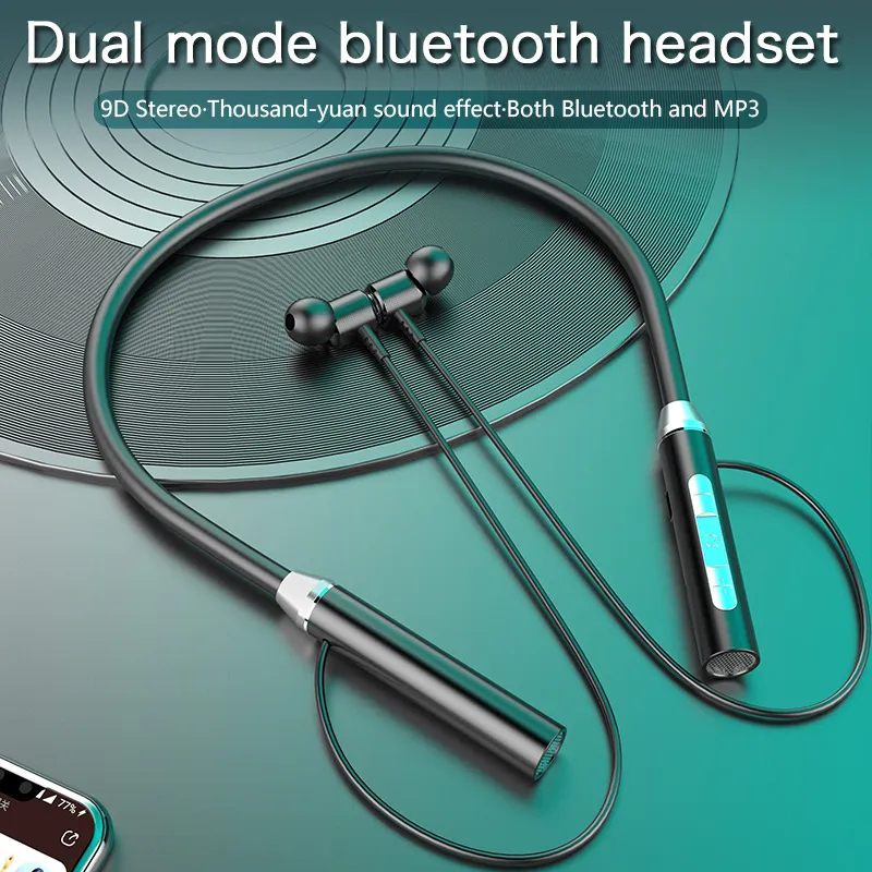 Fone Echte Draadloze Hoofdtelefoon Bluetooth 5.0 Nekband Koptelefoon Magnetische Sport Waterdichte TWS Oordopjes Blutooth Headset Met microfoon
