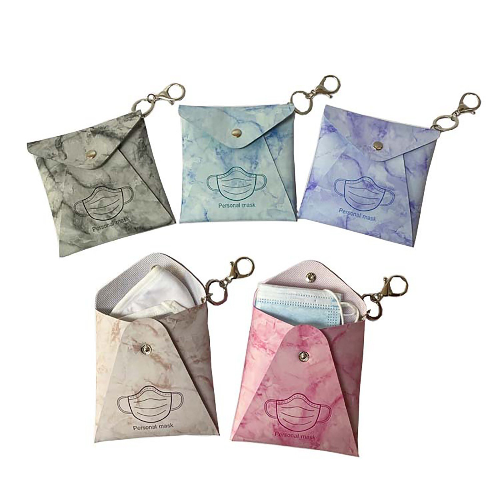 Armazenamento portátil descartável máscaras de rosto organizador moda umidade-prova de limpeza proteger saco de armazenamento caja mascarillas guardar