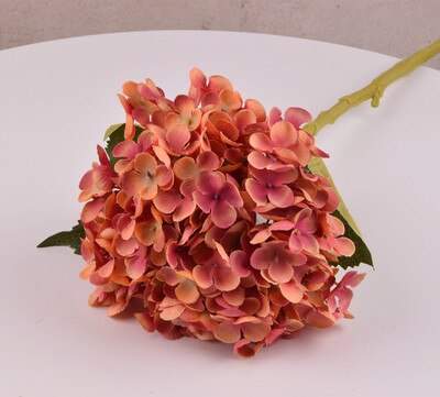 Dia 20cm stor størrelse kunstig hortensia gren silke blomst hjem dekoration bryllup
