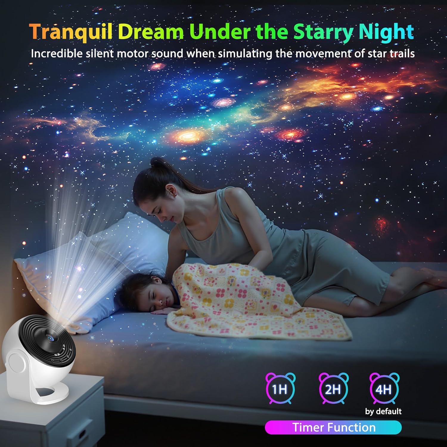 Bedroom Galaxy Projector Pro, Home Planetarium Projector Lamp Star Projector Pro Kids Adult Room Decoration with Timer Bluetooth