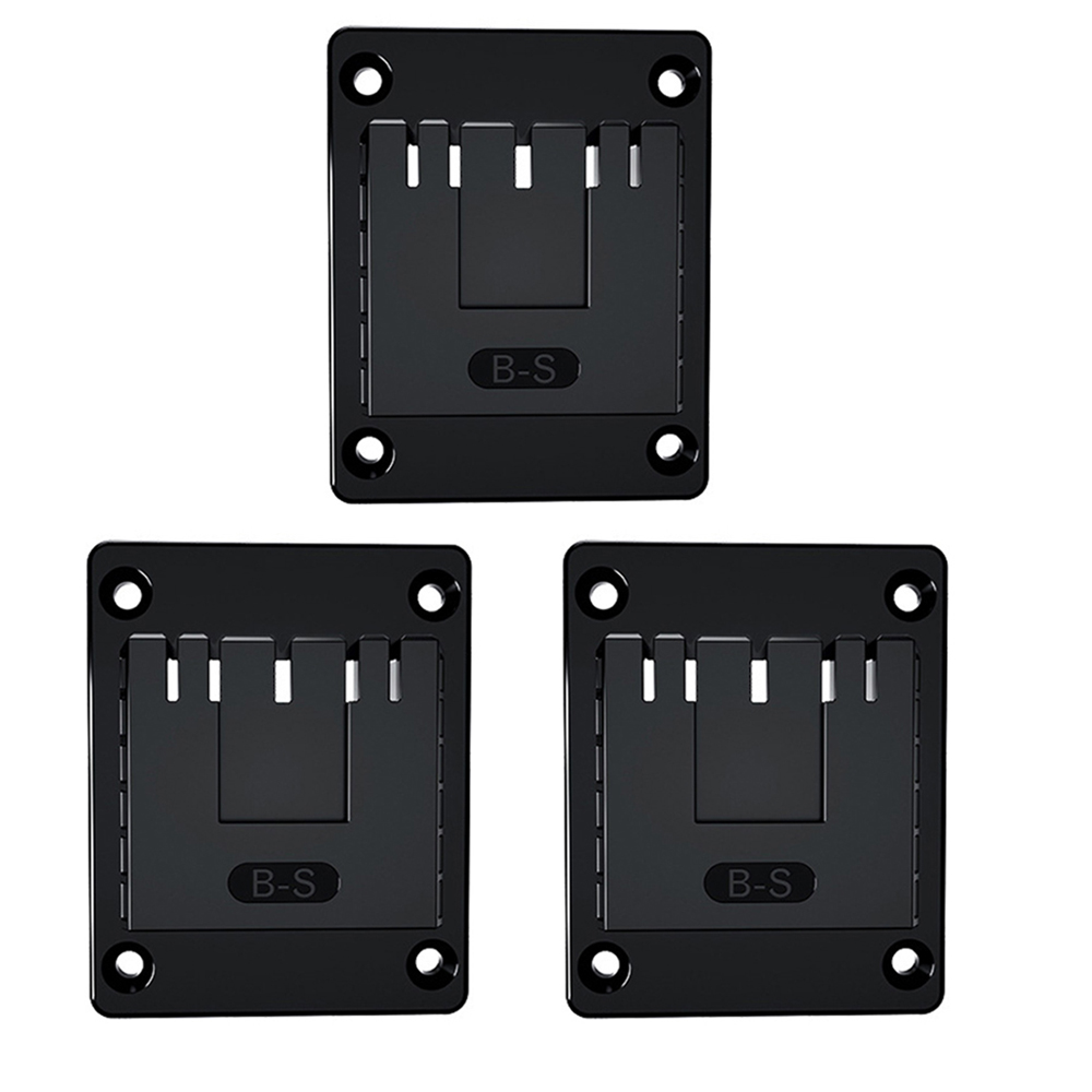 Electric Tool Holder Wall Mount Brackets Hook Storage Rack Power Tool Organizer Fixing Devices For Bosch 14.4-18V Electric Drill: 3pcs