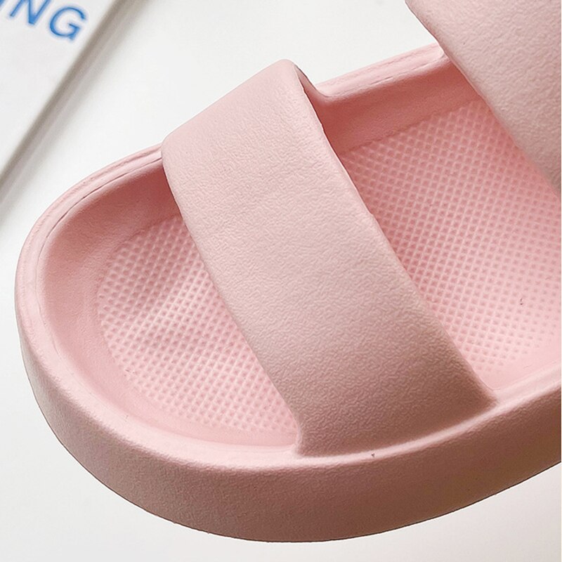 Women Summer Thick Platform Slippers Beach Eva Flip Flops Soft Sole Slide Sandals Leisure Men Ladies Indoor Bath Anti-slip Shoes