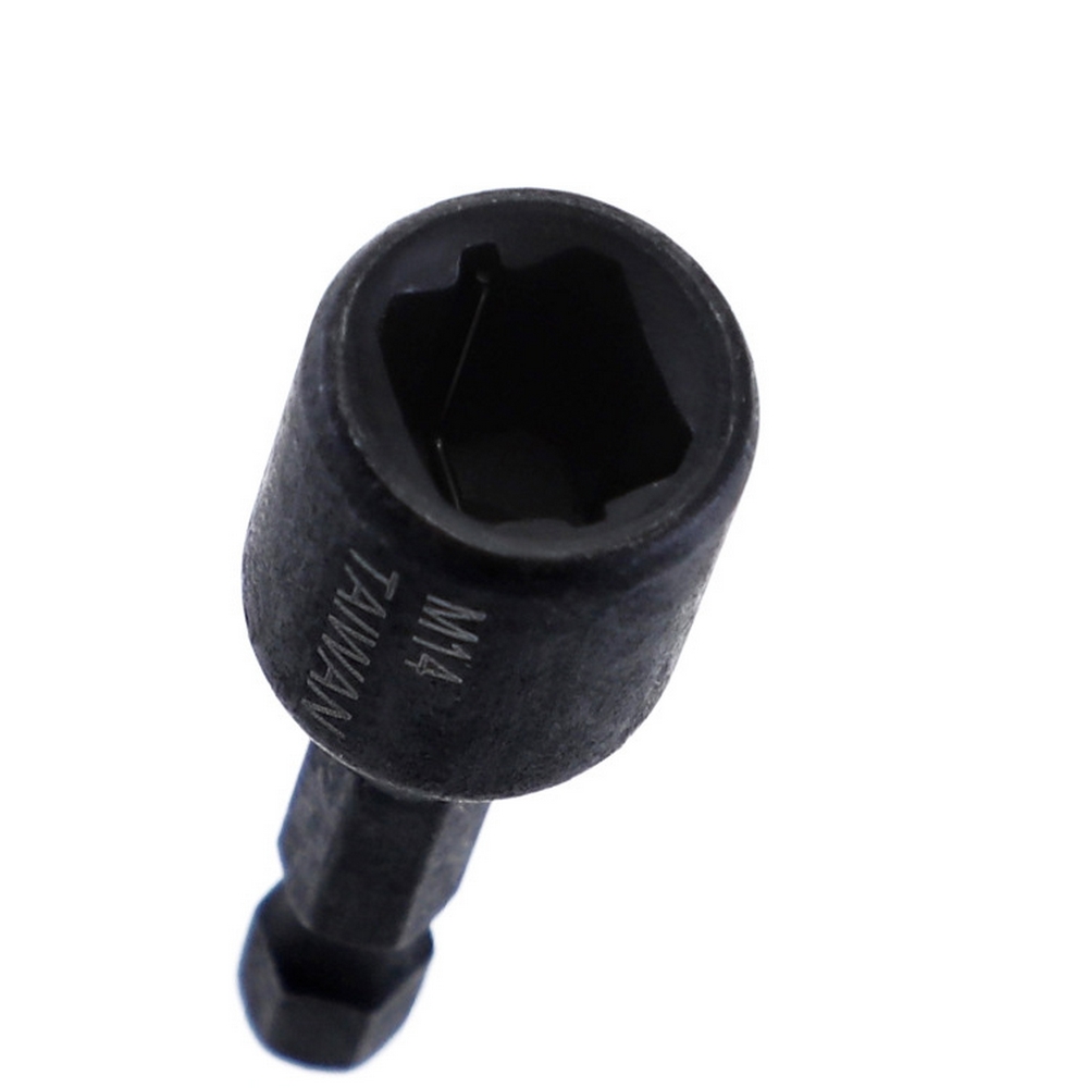 8Pcs M4-M14 Schroef Tap Socket Adapter 1/4 Inch Hex Shank Machine Tap Vierkante Driver Draad Tap Adapter Drillpro elektrische Boor